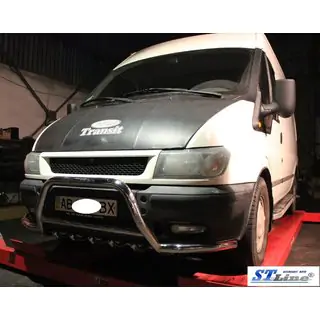Orurowanie przednie WT003-Plus (2000-2006, stal nierdzewna) Ford Transit 2000–2014 zdjęcia 2