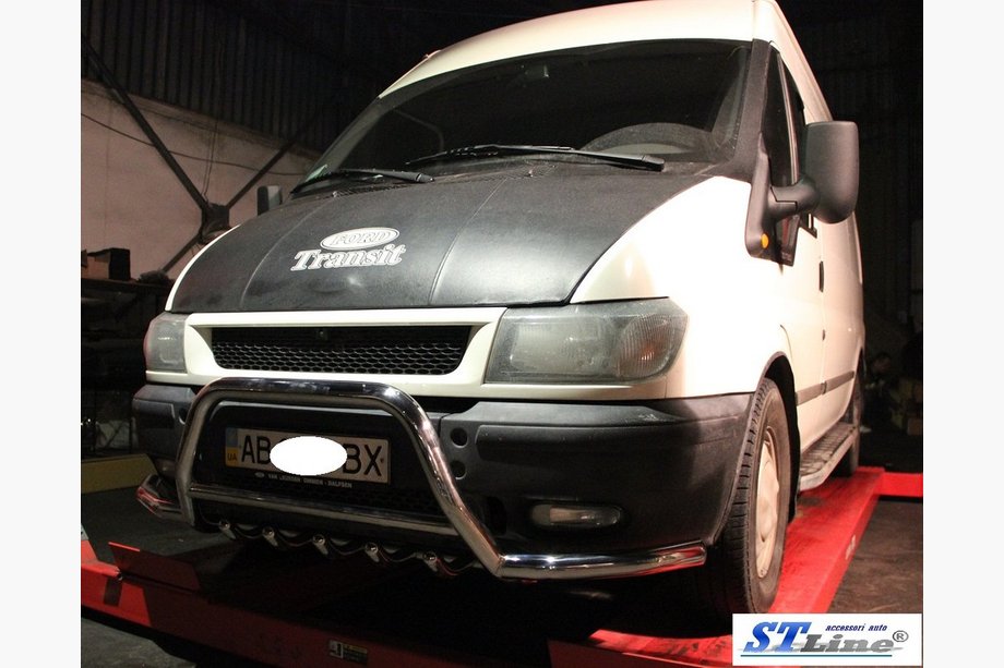 Ford Transit 2000–2014 Orurowanie przednie WT003-Plus (2000-2006, stal nierdzewna) Zdjęcia 2