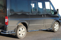 Ford Transit 2000–2014 Rury Boczne BB002 (2 szt., Stal Nierdzewna) 70 mm, L1 (krótka) zdjęcia 1