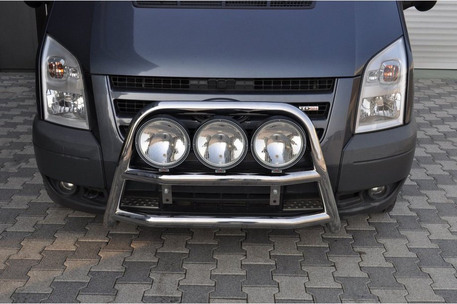 Ford Transit 2000–2014 Grill Guard WT018 (2006-2014, Stal Nierdzewna) Image