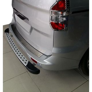 Nakładka na tylny zderzak OmsaLine (matowa, stal nierdzewna) Ford Courier 2014-2023 zdjęcia 1