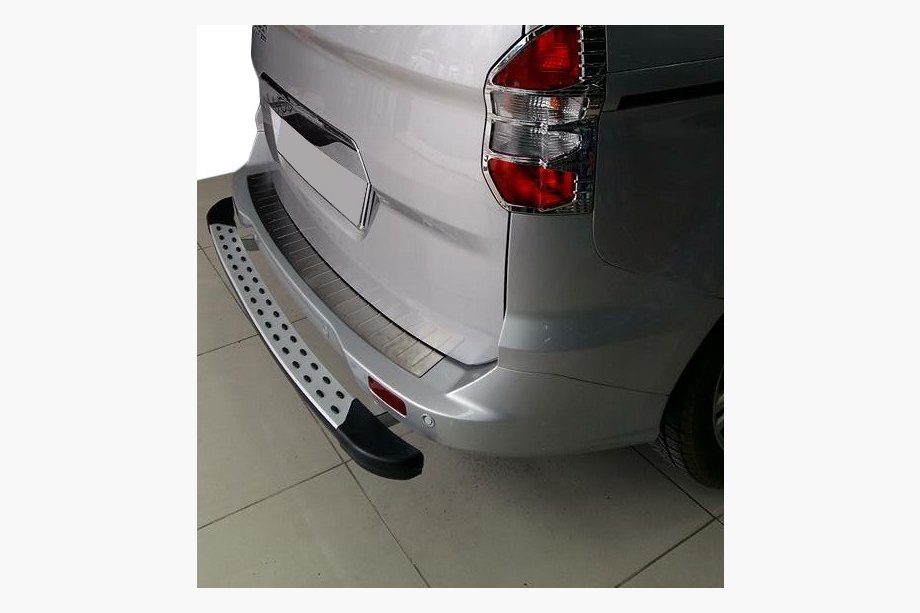 Ford Courier 2014-2023 Nakładka na tylny zderzak OmsaLine (matowa, stal nierdzewna) Image