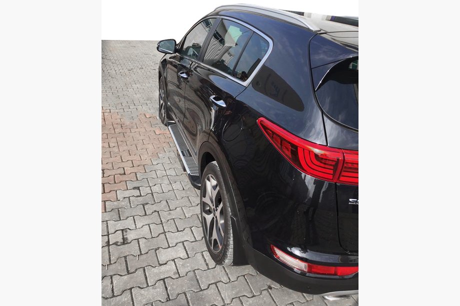 Kia Sportage 2015-2021 Progi Boczné Pyramid (2 szt., Aluminium) Image