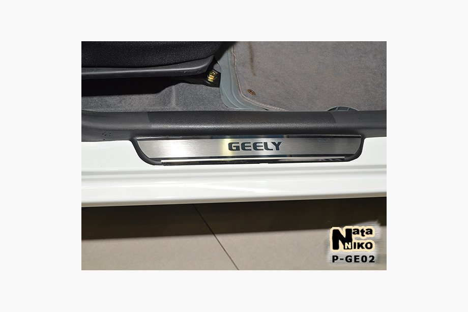 Geely MK 2006-2014 Nakładki progowe Natanika Premium (4 szt, stal nierdzewna) Image