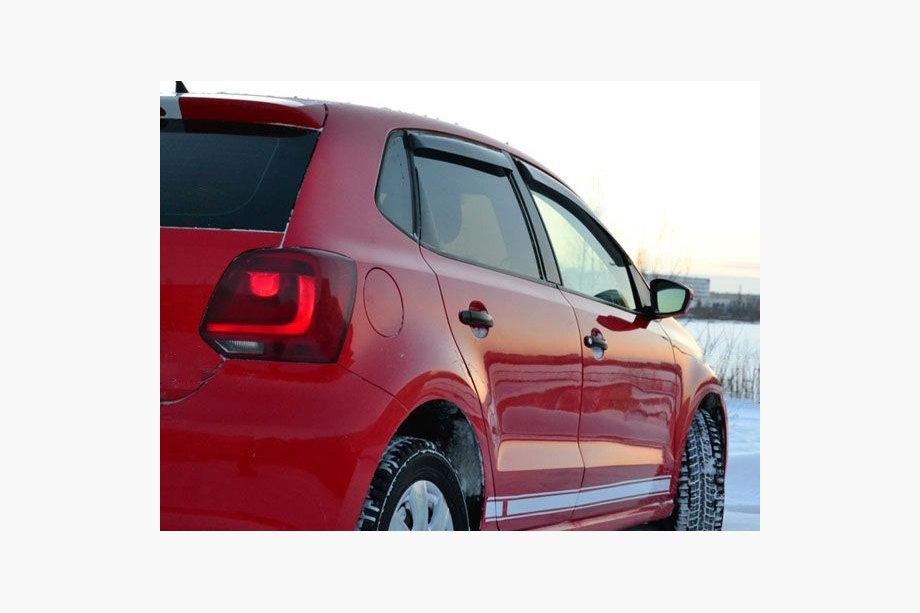 Volkswagen Polo 2010-2017 Deflektory Okien HB (4 szt, Niken) Image