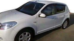 Renault Sandero 2007-2013 Deflektory Okien (4 szt, HIC) zdjęcia 4