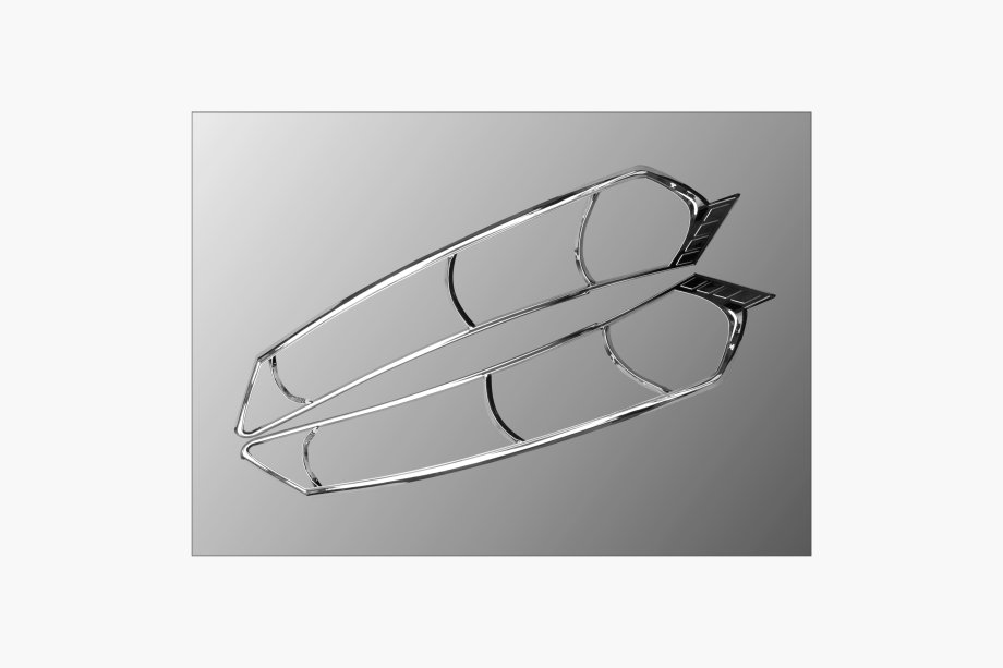 Honda Accord VIII 2008-2012 Chromowane nakładki na tylne lampy (2 szt., plastik) Image