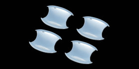 Honda CRV 2007-2011 Miskanty pod klamki (4 szt, plastik) zdjęcia 1