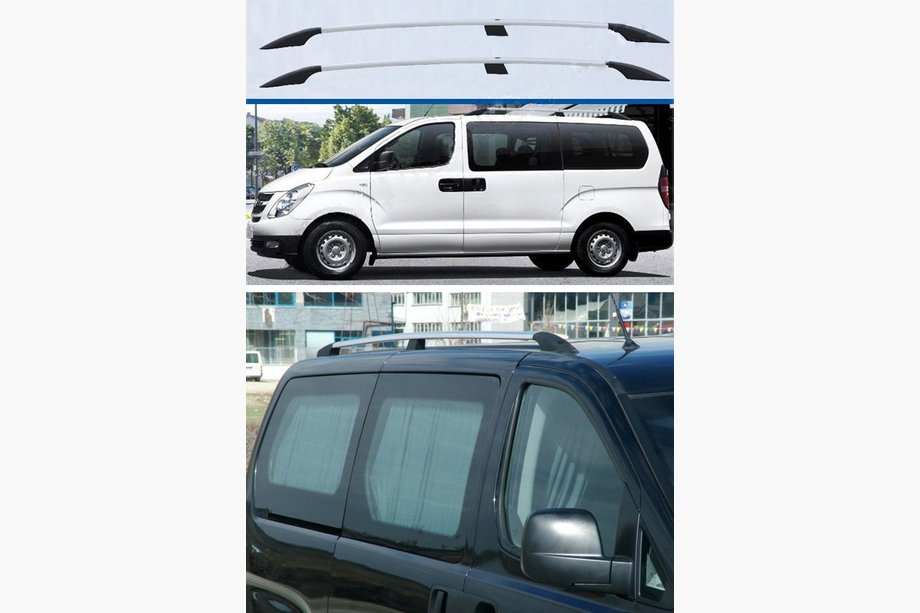 Hyundai H300, H1, Starex 2008-2020 Relingi dachowe chromowane Image
