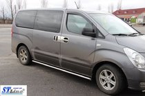 Hyundai H300, H1, Starex 2008-2020 Rury Boczne BB001 (2 szt., Stal Nierdzewna) zdjęcia 2