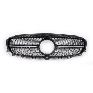 Atrapa Chłodnicy Diamond Black (do Avantgarde/AMG-Line/E43 AMG/E53 AMG 2016-2020) Mercedes E-сlass W213 2016-2023 zdjęcia 2