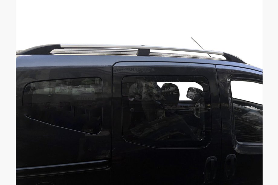 Fiat Fiorino/Qubo 2008-2024 Relingi Dachowe, Kolor Chrom Metalowe Nóżki Zdjęcia 10