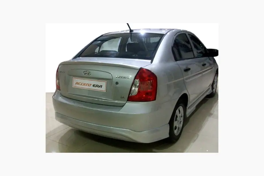 Hyundai Accent 2006-2010 Tylny dolny spoiler (zagruntowany do malowania) Image