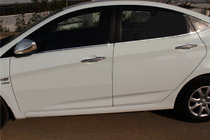Hyundai Accent 2011-2017 Dolne listwy szyb stal nierdzewna (6 szt.) Carmos - Turecka Stal Nierdzewna zdjęcia 1