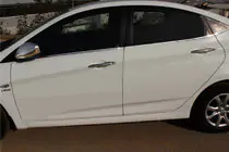 Hyundai Accent 2011-2017 Dolne listwy szyb stal nierdzewna (6 szt.) zdjęcia 1