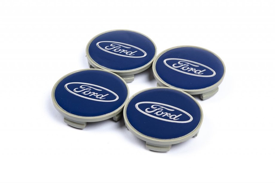 Ford Dekielki na felgi 54.5/50mm niebieskie (4 szt) Image