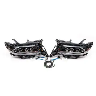 Reflektory przednie Lexus-Design 4-LED V1 (2017+, 2 szt.) Toyota Land Cruiser Prado 150 2009-2023 zdjęcia 4