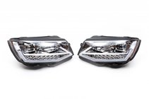 Volkswagen T6 2015-2024 Przednie reflektory z światłami do jazdy dziennej LED 2015-2019 (Srebrne, 2 szt.) zdjęcia 1