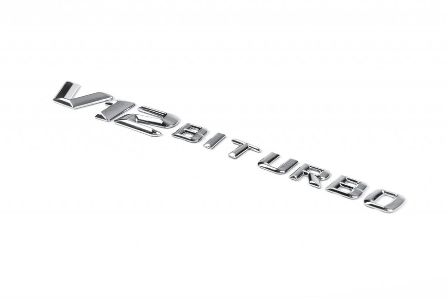 Mercedes E-class W213 2016-2023 Emblemat V12 Biturbo Chrom Image
