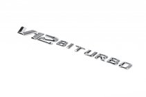 Mercedes E-class W213 2016-2023 Emblemat V12 Biturbo Chrom zdjęcia 1