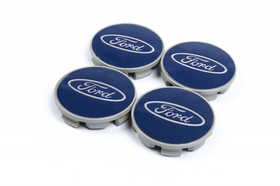 Ford Dekielki na felgi 69/64mm niebieskie (4 szt) Image