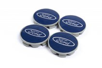 Ford Dekielki na felgi 69/64mm niebieskie (4 szt) zdjęcia 1