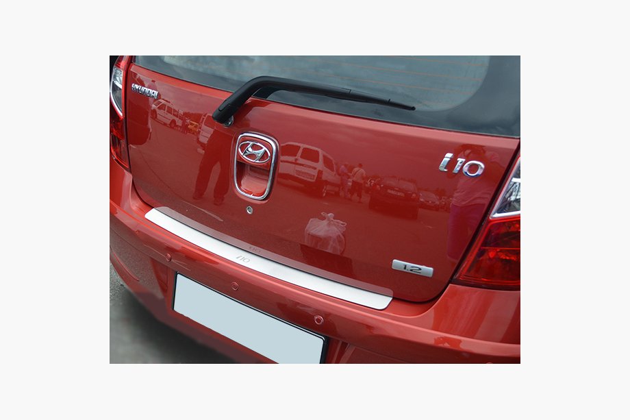 Hyundai I-10 2014-2017 Nakładka na tylny zderzak Natanika (stal nierdzewna) Image
