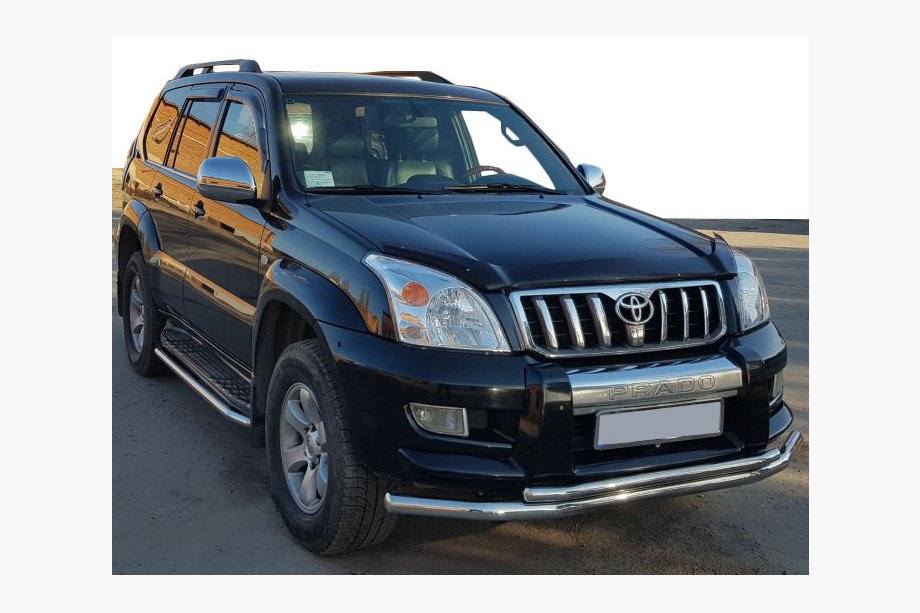 Toyota Land Cruiser Prado 120 2002-2009 Przedni Pałąk ST014 (Stal Nierdzewna) 60/42 mm Image