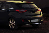 Hyundai I-30 2012-2017 Nakładka dolna na tylny zderzak (HB, stal nierdzewna) zdjęcia 1