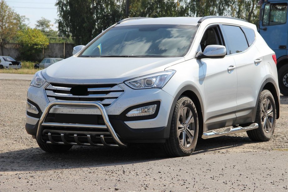 Hyundai Santa Fe 3 2012-2018 Przedni Pałąk WT003 (Stal Nierdzewna) Zdjęcia 2