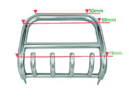 Toyota Land Cruiser Prado 150 2009-2023 Ornament Przedni QT006 (Stal Nierdzewna) zdjęcia 1