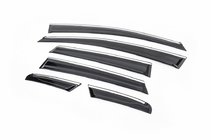Opel Astra J 2009-2015 Deflektory szyb z listwą chromowaną HB (6 szt., Sunplex) zdjęcia 1