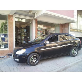 Listwy drzwiowe stal nierdzewna (4 szt.) Hyundai Accent 2006-2010 zdjęcia 3