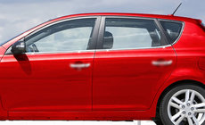 Kia Ceed 2007-2012 Listwy Ozdobne Okien Stal Nierdzewna (4 szt.) zdjęcia 2