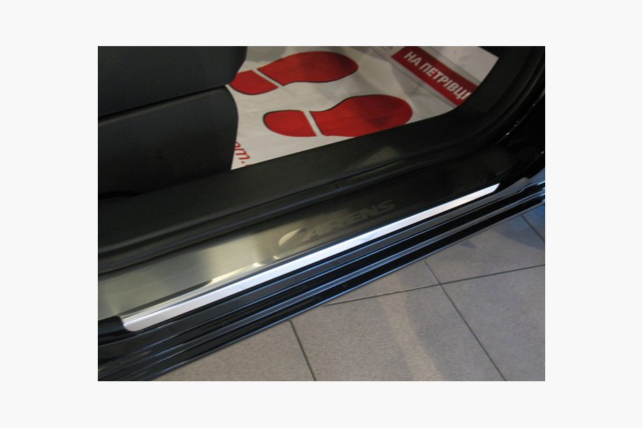 Kia Carens 1999-2012 Nakładki progowe Natanika Premium (4 szt, stal nierdzewna) Image