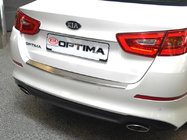 Kia Optima 2010-2016 Nakładka na tylny zderzak z rantem Nataniko (2014-2016, stal nierdzewna) zdjęcia 1