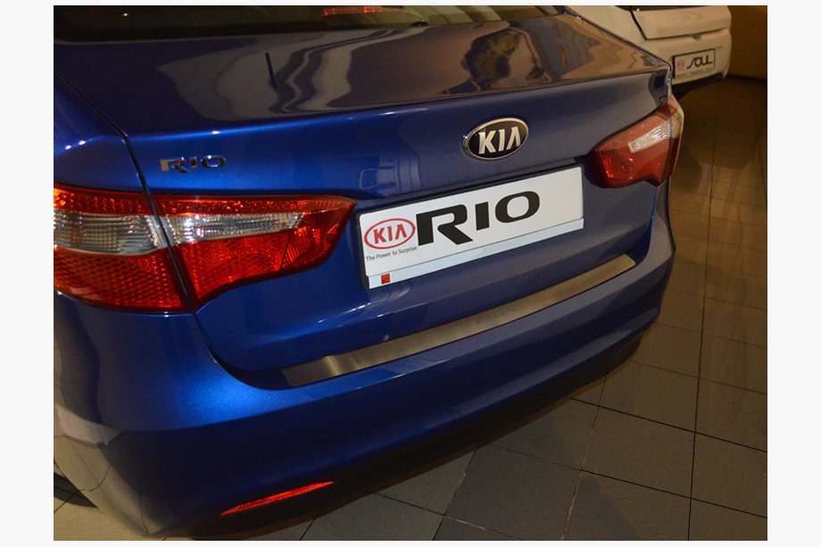Kia Rio 2012-2017 Nakładka na Tylny Zderzak Nataniko (Stal Nierdzewna) Image