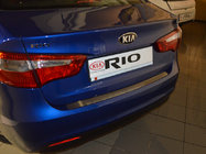 Kia Rio 2012-2017 Nakładka na Tylny Zderzak Nataniko (Stal Nierdzewna) zdjęcia 1