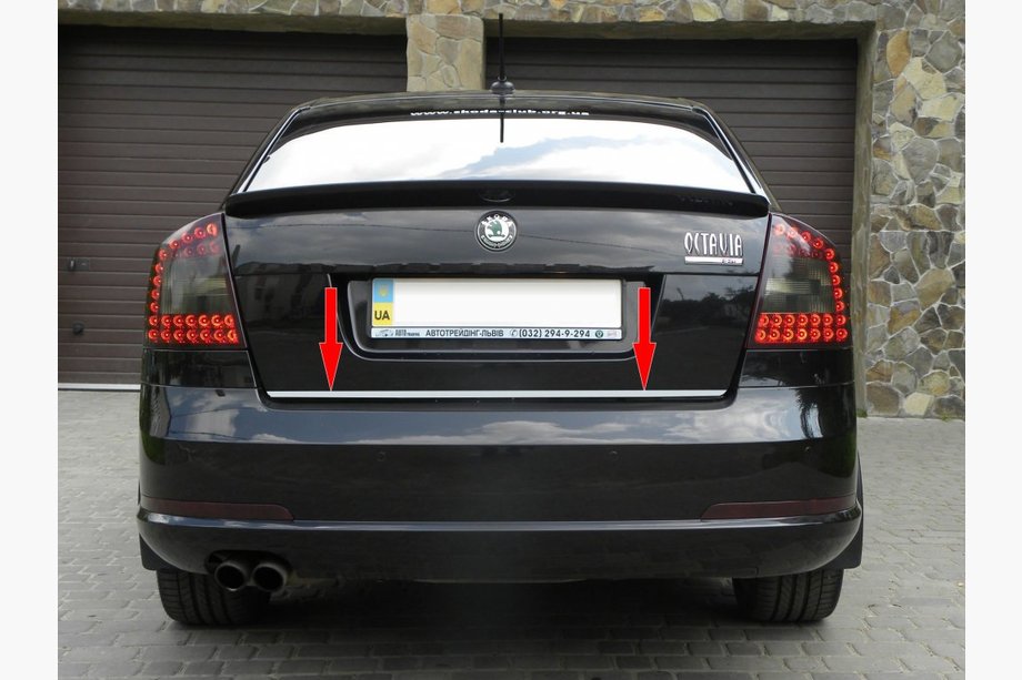 Skoda Octavia II A5 2006-2010 Listwa bagażnika stal nierdzewna Kombi Image