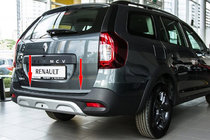 Renault Logan MCV 2013-2022 Listwa bagażnika stal nierdzewna zdjęcia 1