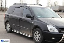 Kia Carnival 2002-2013 Progi Boczne KB001 Stal Nierdzewna zdjęcia 2