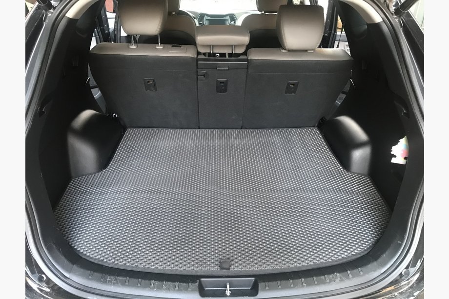 Hyundai Santa Fe 3 2012-2018 Mata bagażnika (EVA, czarna) (5-miejscowy) Image
