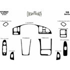 Hyundai Elantra (HD) 2006-2011 Nakładki na Deskę Rozdzielczą Drewno zdjęcia 2