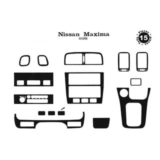 Nakładki na Deskę Rozdzielczą Nissan Maxima 1995–2000 zdjęcia 2