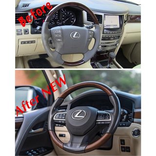 Kierownica kompletna (drewnopodobna) Lexus LX570/450d 2008-2022 zdjęcia 2