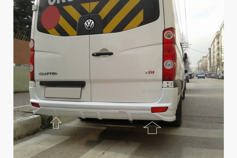 Mercedes Sprinter W906 2006–2018 Nakładka na tylny zderzak V1 (pod lakierowanie) Image