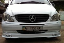 Mercedes Vito W639 2004-2014 Nakładka na zderzak z 4 reflektorami (pod lakierowanie) zdjęcia 2