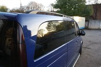 Mercedes Viano 2004-2014 Relingi dachowe czarne ELITE (stopa plastikowa) Krótki Rozstaw Osi (Compact) zdjęcia 2