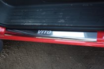 Mercedes Vito/V-class W447 2014- Nakładki na Progi Laser-Style (2 szt, Stal Nierdzewna) zdjęcia 2