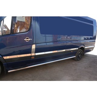 Listwy drzwi ze stali nierdzewnej Mercedes Sprinter W906 2006–2018 zdjęcia 1